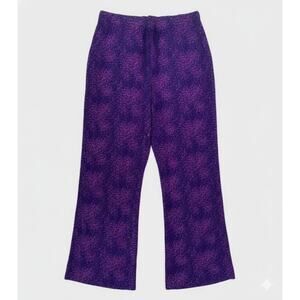 Apt. 9 Small Lounge Pajama Pants Purple Dotted Modal Spandex Blend